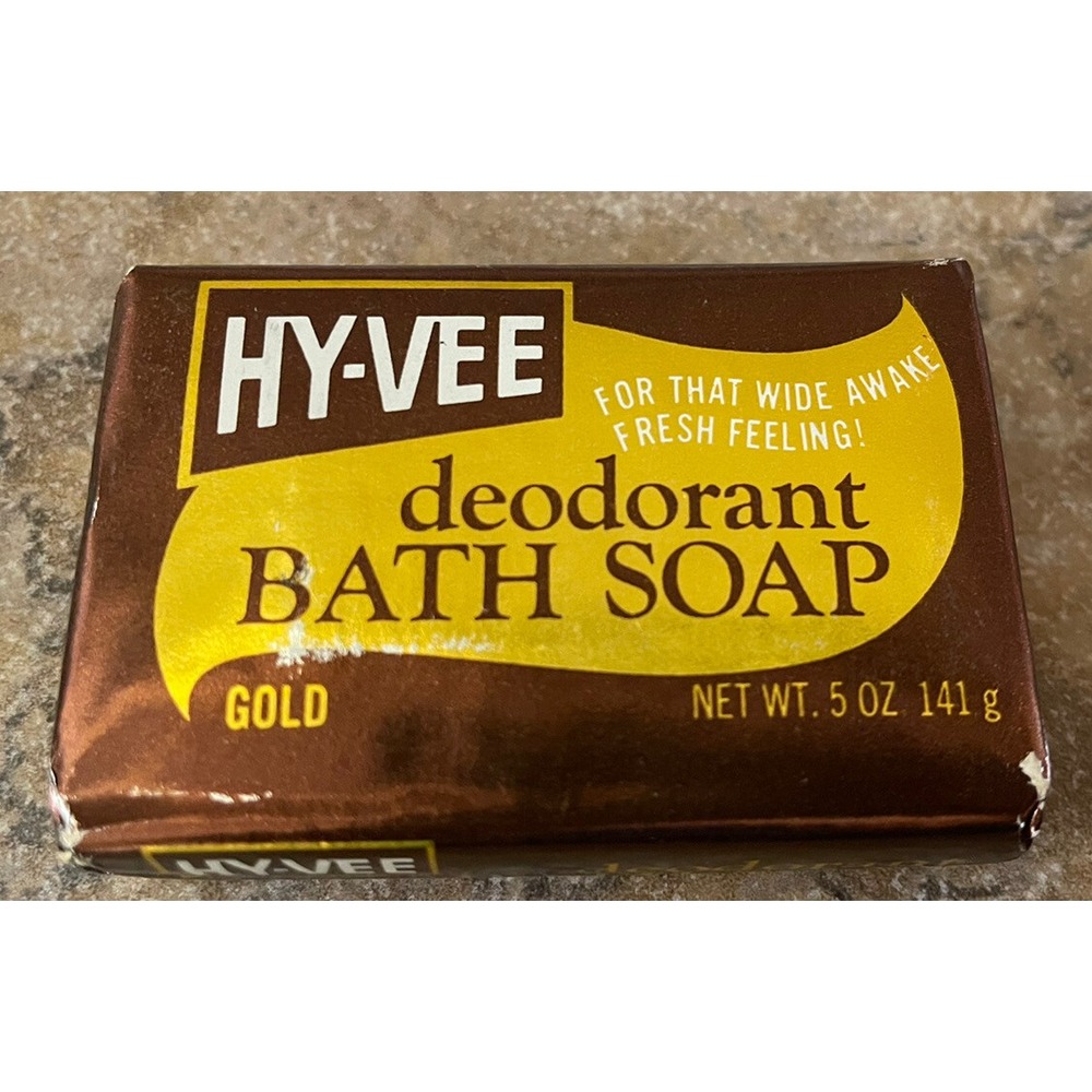 HY-Vee Deodorant Bath Soap Discontinue Rare. Gold